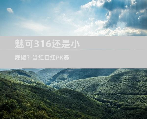 魅可316还是小辣椒？当红口红PK赛